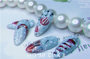 2019年12月兰州悦风美妆学院“冰颜杯”美甲作品评选